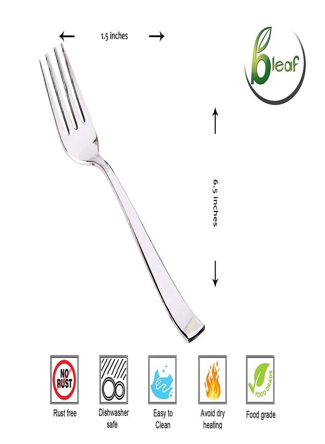 BLeaf Stainless Steel-Spoon & Fork Set (Pack of 24) - Image 5
