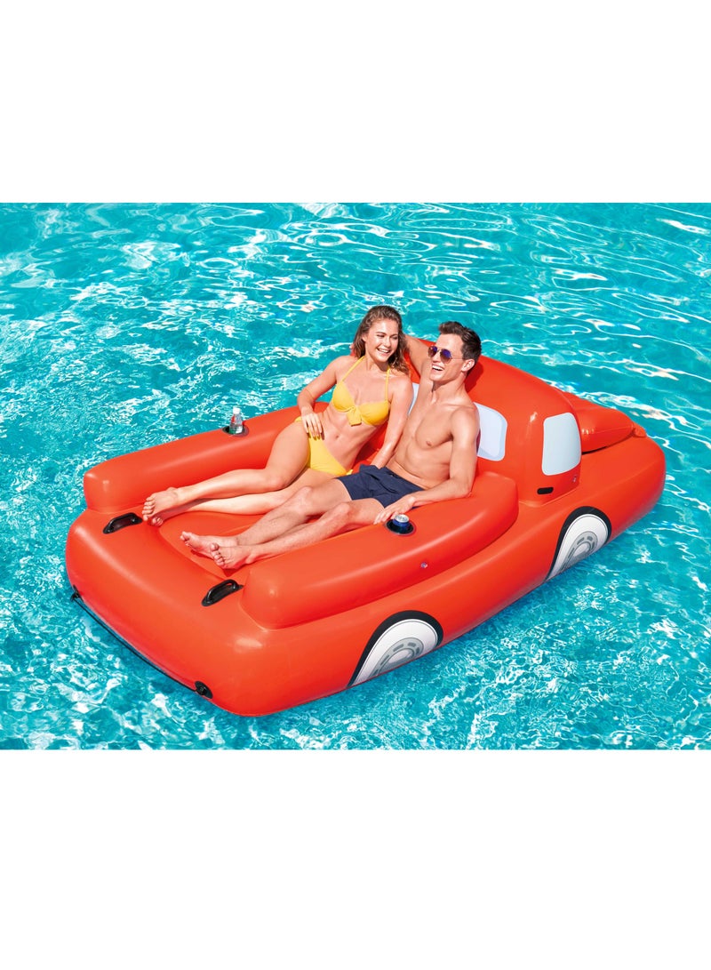 Bestway Hydro-Force Red Truck Inflatable Lounge 280x149cm | Inflatable Ride-on | Pool Float | Summer Water Toy | Pool & Beach Toy - Image 3