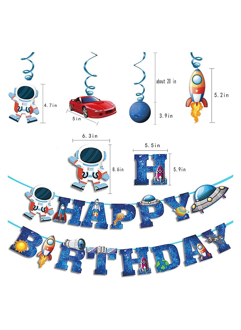LA FIESTA Space Theme Birthday Decorations for Kids  - Image 2