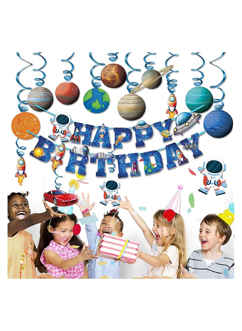 LA FIESTA Space Theme Birthday Decorations for Kids  - Image 5