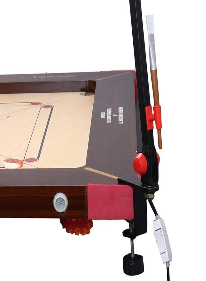 TS Playy حامل مصباح كاروم قابل للتعديل من TS Playy - إطار معدني قابل لتعديل الارتفاع والطي، حامل إضاءة سوداء متين وقابل للحمل للوحة الكاروم ومكتب الدراسة - Image 4