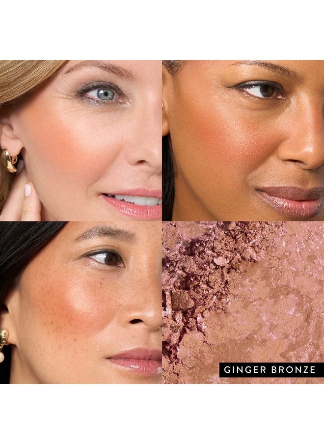 LAURA GELLER NEW YORK Baked Blush N Bronze Marbleized 2 In 1 Sculpting Bronzer Blush Ginger Bronze Contour Face With A Radiant Flush  - Image 3