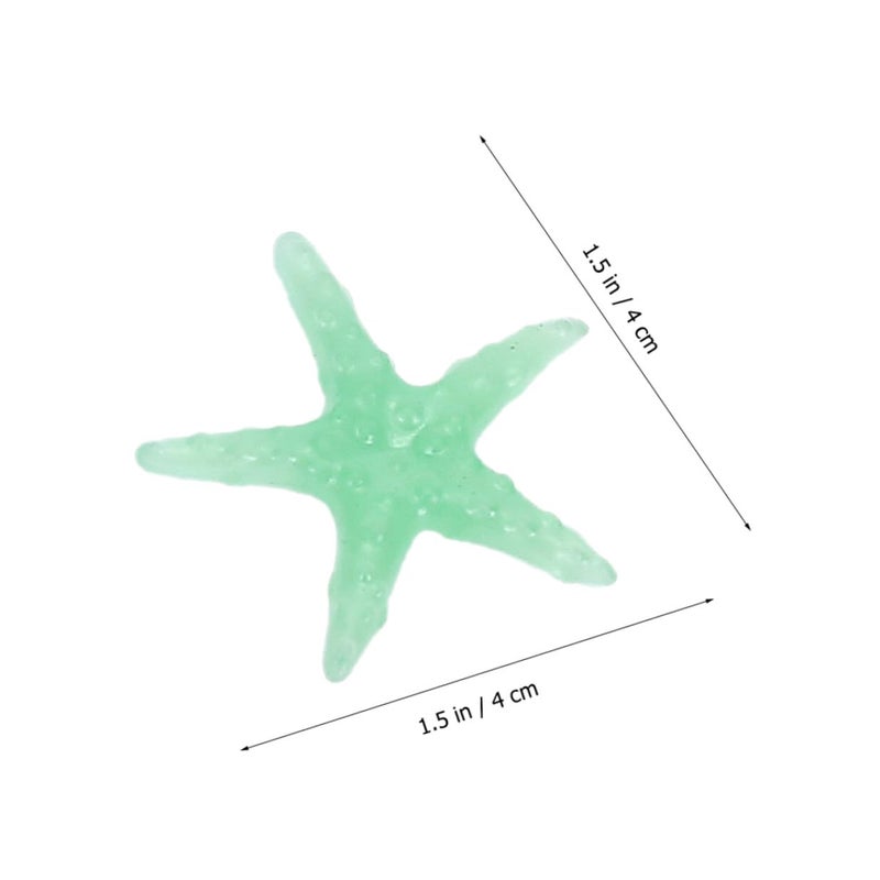 أحجار حوض السمك المتوهجة في الظلام 50 قطعة من الحصى الأزرق لتزيين حوض الأسماك - Image 3