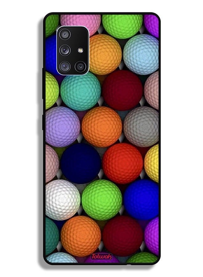 Tolwak Samsung Galaxy A71 5G Protective Case Cover Balls Abstract Art - Image 1