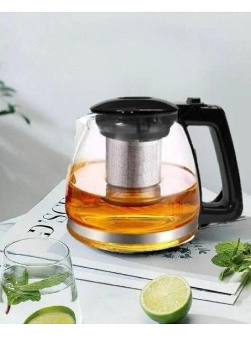 Denx 2-In-1 Glass Kettle And Turkish Tea Maker, 1.8-Liter Capacity + 1-Liter Glass Teapot, 1500 Watts Dx2015 - Image 2