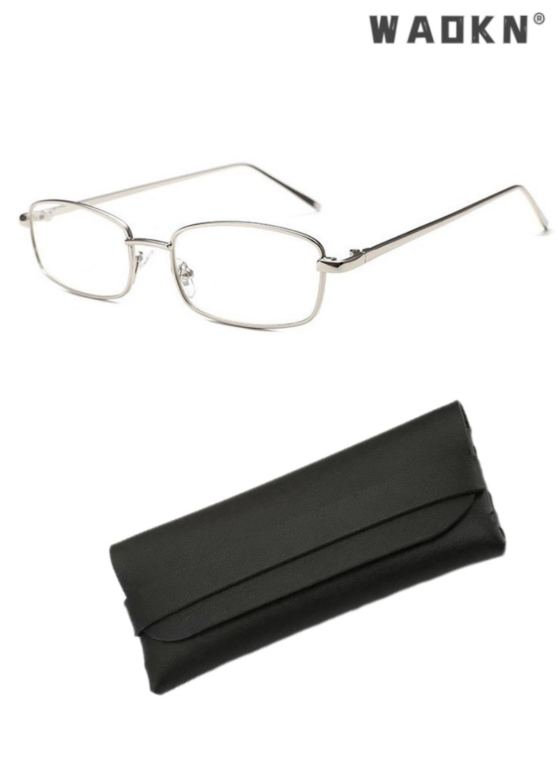 WAOKN Blue Light Blocking Glasses Computer Reading Gaming TV Phones Eyeglasses Fashion Anti Eyestrain UV Eyewear for Women Men,For Mobile Laptop Tablet Computer - Image 1
