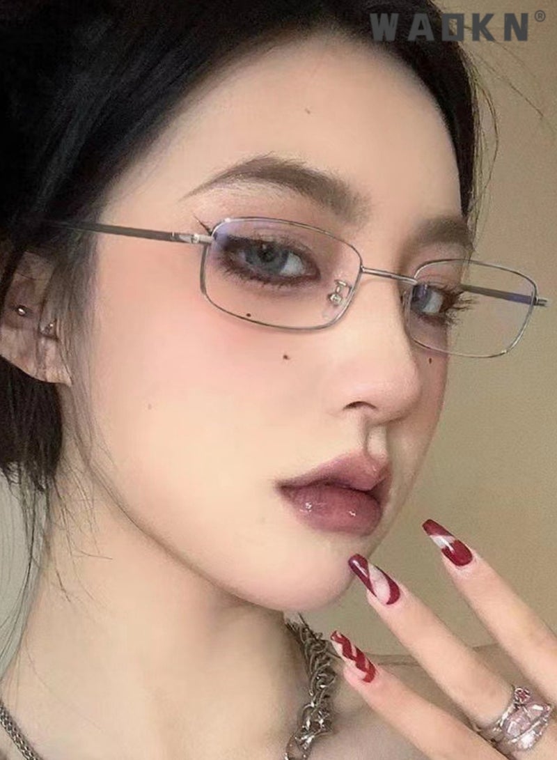 WAOKN Blue Light Blocking Glasses Computer Reading Gaming TV Phones Eyeglasses Fashion Anti Eyestrain UV Eyewear for Women Men,For Mobile Laptop Tablet Computer - Image 2