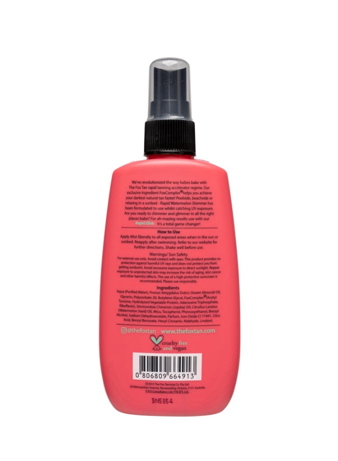 The Fox Tan RAPID WATERMELON SHIMMER 120ML - Image 2