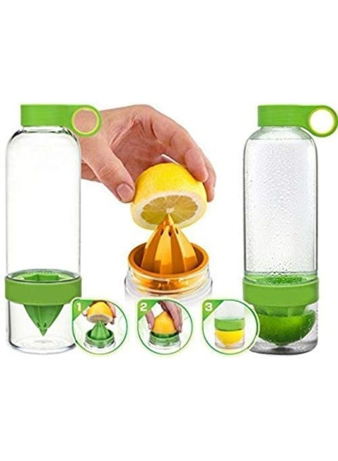 Citrus Zinger Fruit Infuser Water Bottle, Green - Image 2