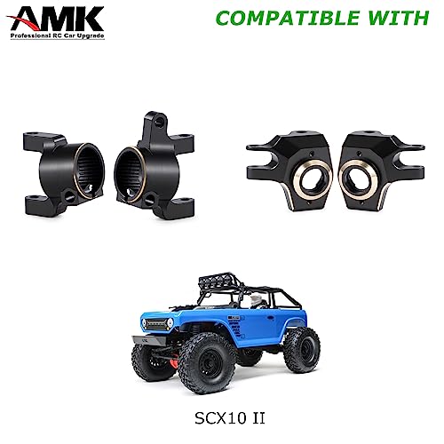 AMK SCX10 II Brass Weights C Hub 30g Caster Blocks 96g Steering Knuckles for Front Axle for 110 RC Crawler AR44 Axial SCX10 Upgrades - Image 5