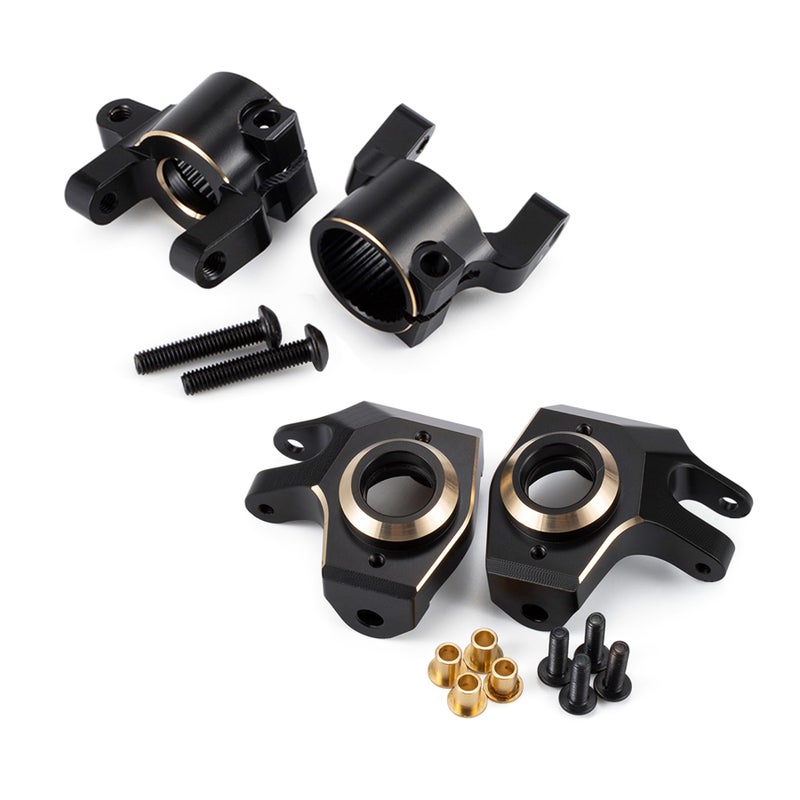 AMK SCX10 II Brass Weights C Hub 30g Caster Blocks 96g Steering Knuckles for Front Axle for 110 RC Crawler AR44 Axial SCX10 Upgrades - Image 3