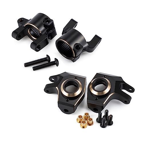 AMK SCX10 II Brass Weights C Hub 30g Caster Blocks 96g Steering Knuckles for Front Axle for 110 RC Crawler AR44 Axial SCX10 Upgrades - Image 1