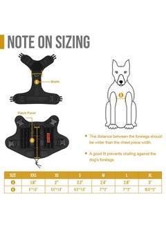 OneTigris Tactical Dog Harness Vest,No-Pull Service Dog Vest with Hook & Loop Panels,Adjustable Dog Vest Harness for Walking Hiking Training(Camo,XXS)  - Image 3