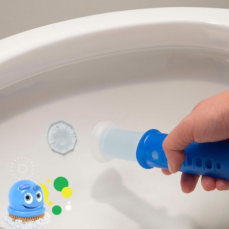 Scrubbing Bubbles Fresh Gel Toilet Bowl Cleaning Stamps Refills, Helps Keep Toilet Clean and Helps Prevent Limescale & Rings, Citrus Scent, 12 Stamps (Pack of 3) - Image 5