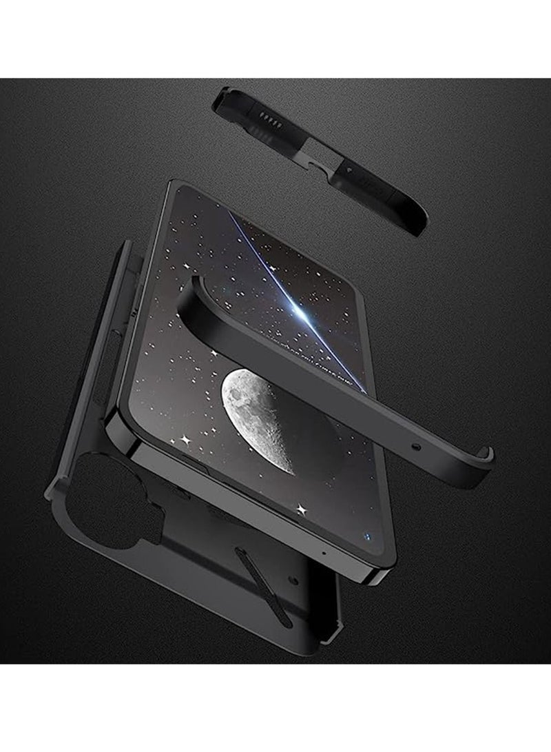 Nothing Phone 1 Case Cover Ultra-Slim PC Anti-Scratch Shockproof Protective Scratch Resistance Back Cover Accessories Protection Compatible with Nothing Phone 1 [3 in 1] - Black