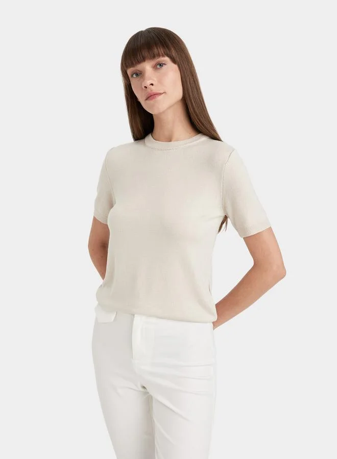 DeFacto DeFacto Crew Neck Regular Fit Knitwear Sweater