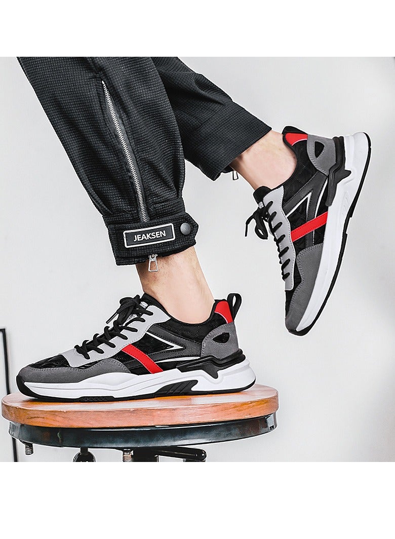 KUYING New Fashion Trend Men's Board Shoes Gradient Low Top Sports Shoes  - Image 3