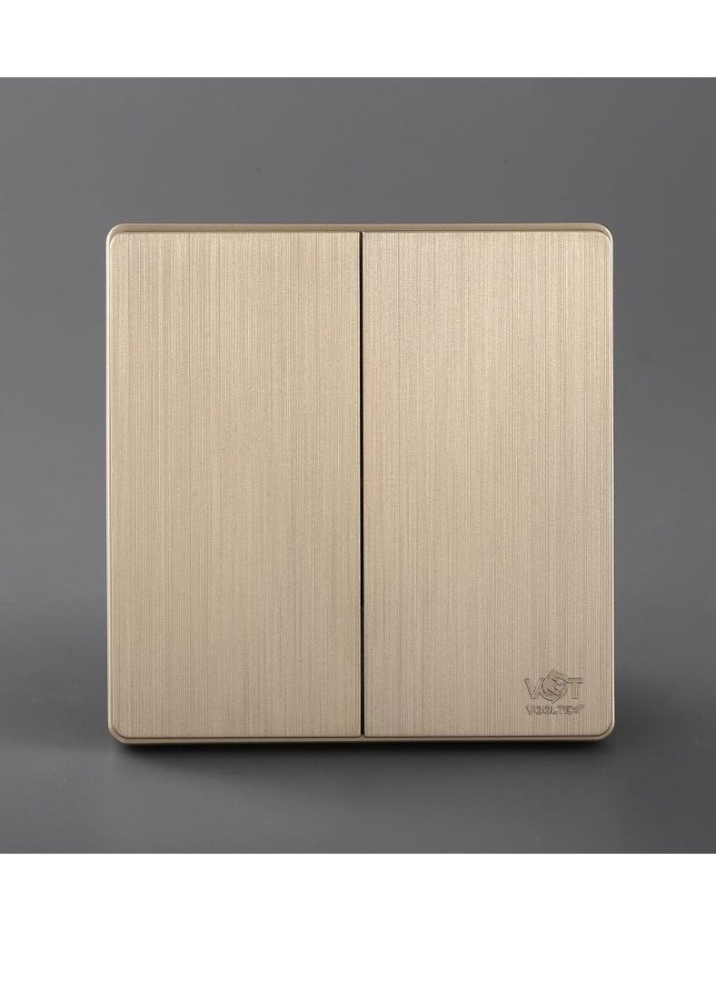 Vooltex Vooltex Piano Style 2 Gang Light Switch  - Image 1
