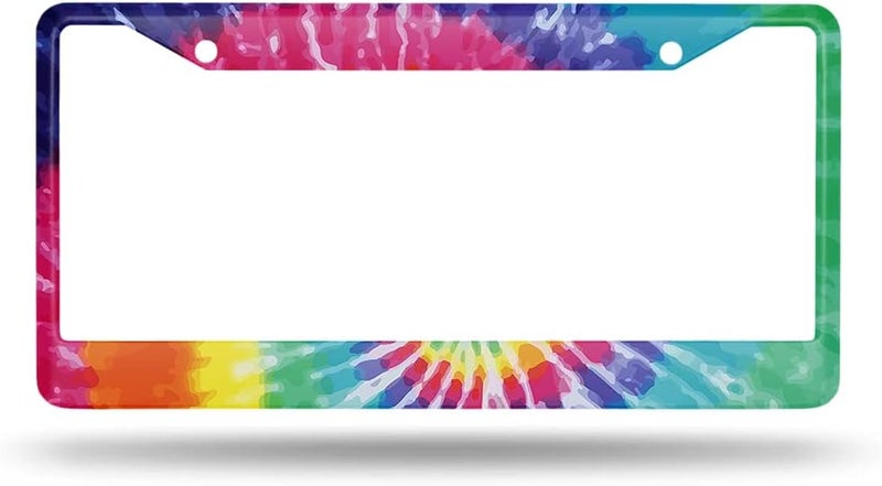 Beabes Tie Dye Colorful License Plate Frame - Image 2