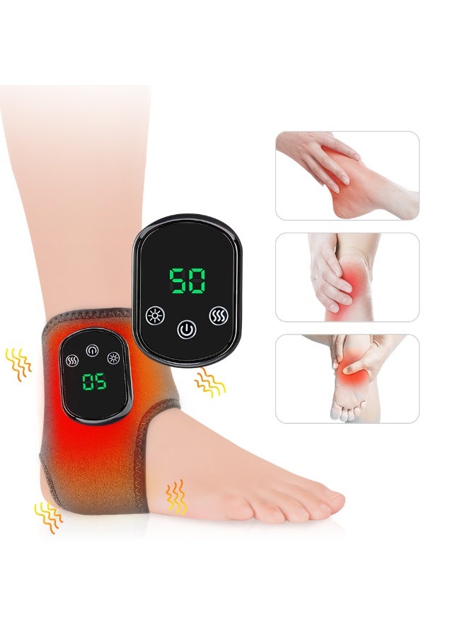 Generic Rechargeable Foot Massager with 5 Heat Settings and 3 Vibration Modes – Electric Ankle Relaxation and Joint Support Multifunctional Therapy Device  - Image 1