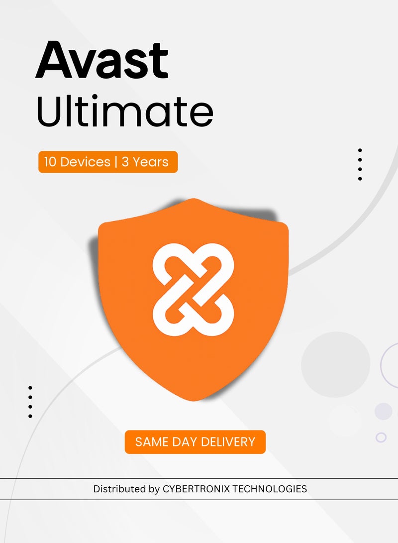 Avast Ultimate | 10 Devices for 3 Years | Digital License | SAME DAY DELIVERY