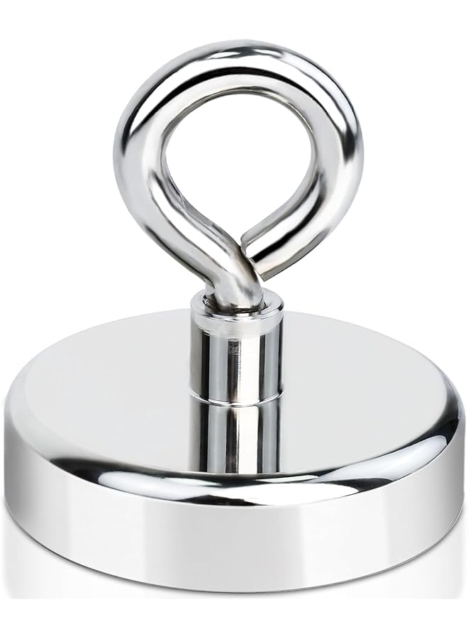 promass Magnetic Hooks Extra Strong,150kg Neodymium Magnets with Hooks, 60mm Magnetic Hooks Punch-Free for Hanging Keys Hats Tools Whiteboard Crafts Kitchen Refrigerator Bathroom Garage Office - Image 1