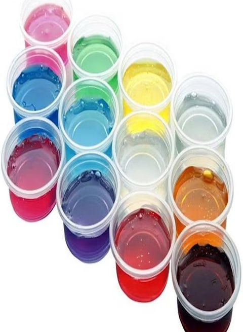 مجموعة سلايم ملونة 12 قطعة مع أدوات تشكيل للأطفال – آمنة وخالية من البوراكس