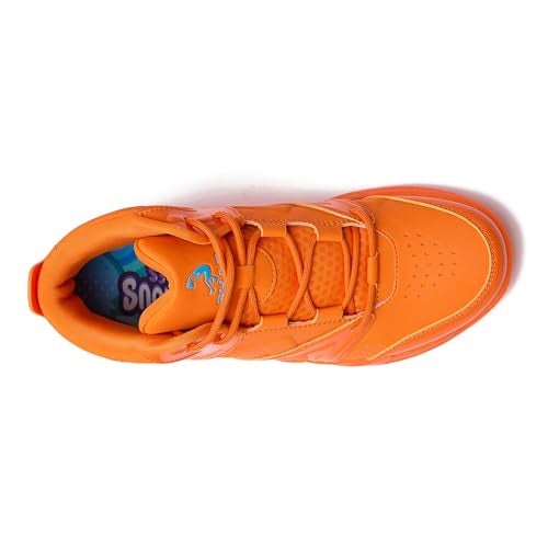 SHAQ Devastator High Top Basketball Shoes for Men, Indoor or Outdoor Court Basketball Mens Sneakers Size 8 to 15 - Orange, 10 Medium - Image 4