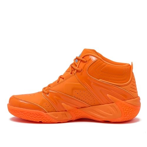 SHAQ Devastator High Top Basketball Shoes for Men, Indoor or Outdoor Court Basketball Mens Sneakers Size 8 to 15 - Orange, 10 Medium - Image 3