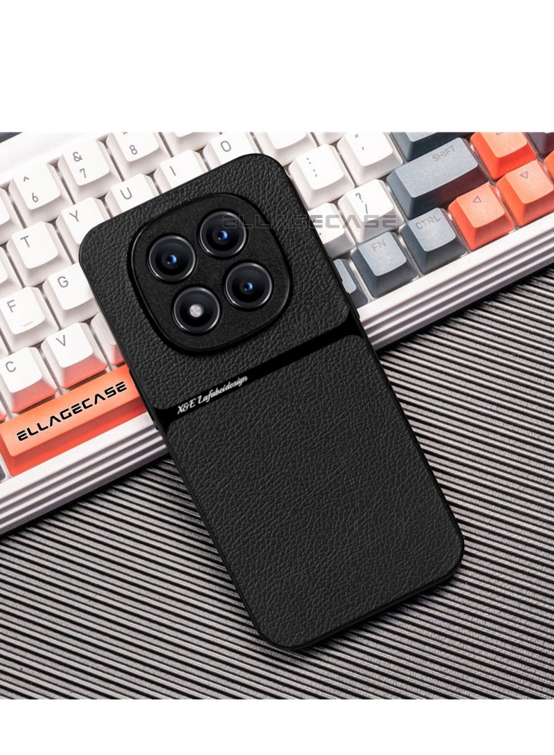 ELLAGECASE Business Class Case for Xiaomi Redmi Note 14 Pro Plus 5G, Ultra-Thin, Built-in Magnetic Plate, Wireless Charging, Shockproof, Full Camera Lens Protection - Image 5