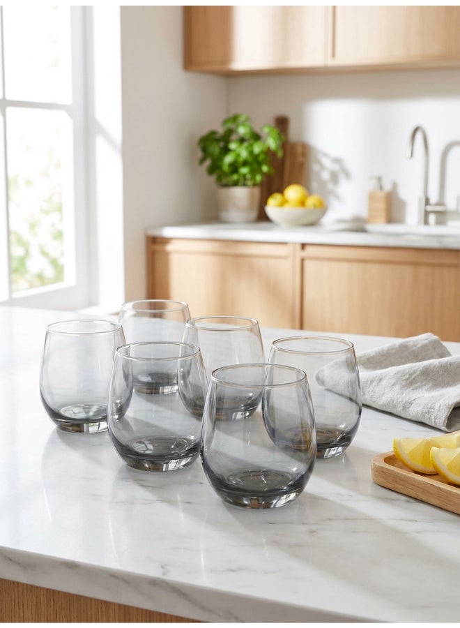Luminarc Maine Grey 6 Piece Tumbler 320ml Drinking Set For Juice, Water, Soft Drinks, Hard Drink, Hot Beverages - Image 2