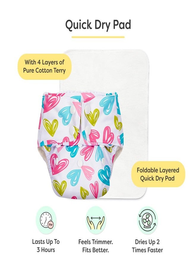 SuperBottoms BASIC Cloth Diaper with Quick Dry UltraThin Pad & 5 Disposable Easy Clean Top Sheets | Reusable & Washable | Adjustable Fit for Babies 3m-3y - Image 3