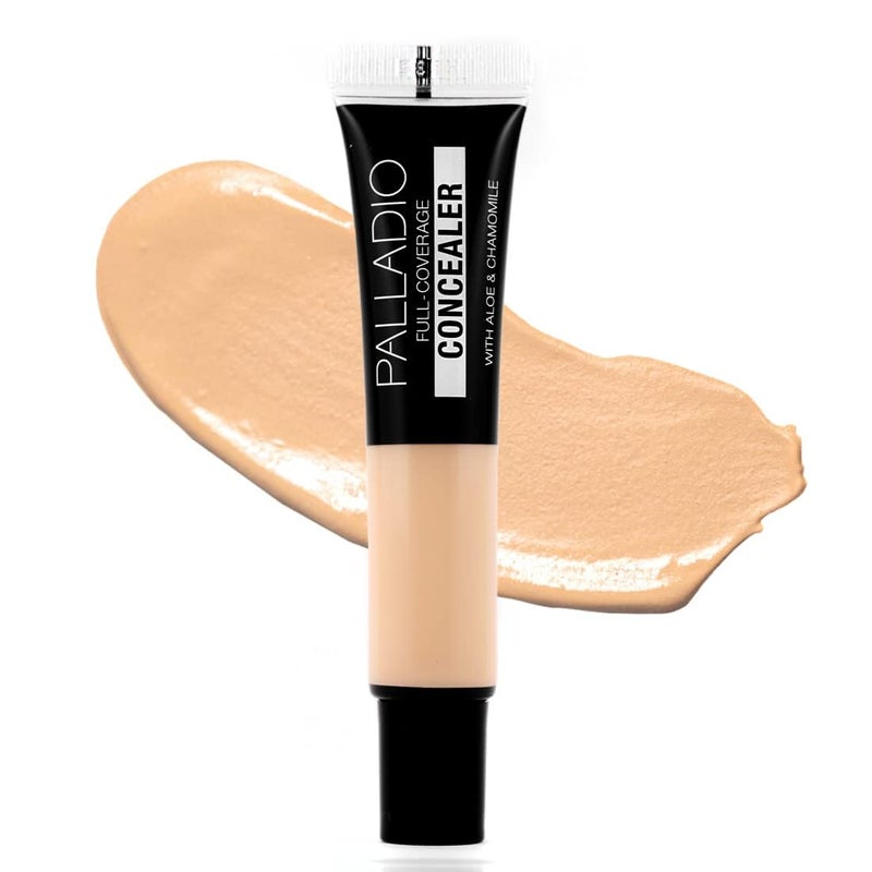 Palladio Full Coverage Concealer Creamy Face Under Eye Formula Disguises Dark Circles Blemishes Fine Lines Evens Skin Tone Vanilla Latte