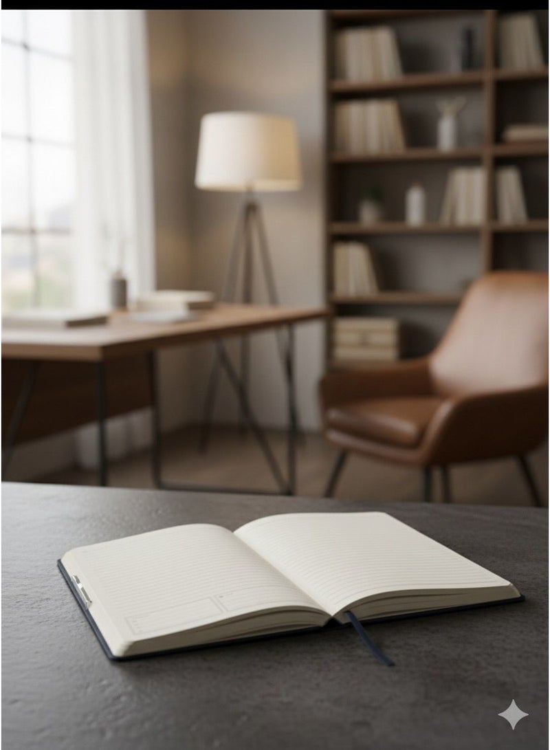 Silver Leather Special Notebook – Elegant A5 Journal with Premium Finish - Image 3