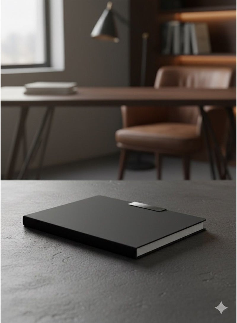 Silver Leather Special Notebook – Elegant A5 Journal with Premium Finish - Image 2