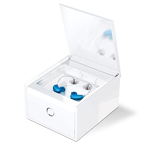 Audinell PerfectClean Hearing Aid, Earbud, Airpod Cleaner Kit | All-in-One Electronic Washer & Dryer Safely Cleans, Dries & Dehumidifies in 1 Hour | Removes Earwax, Dirt, Sweat, Moisture | UV-C Light Box - Image 1