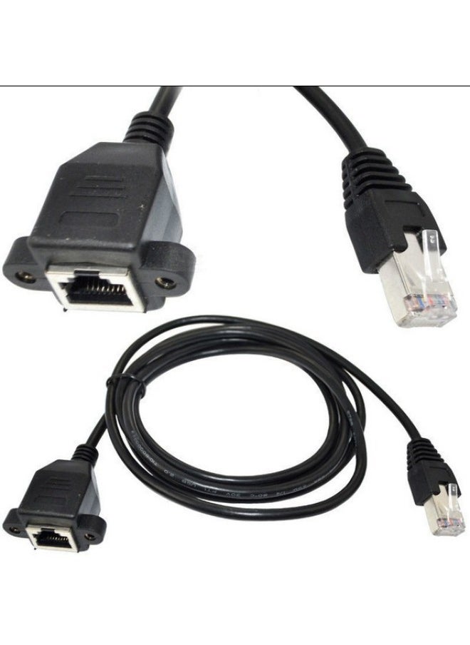 Generic Cat5e Elbow 90 Degree Network Cable Extension Line RJ45 Network Cable Male To Female Network Extension Line With Screws-Line Length:Elbow On Network Cable  - Image 5