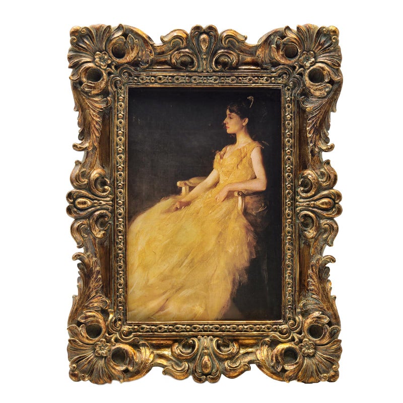 CISOO 4x6 Vintage Picture Frame Antique Ornate Bronze Gold Photo Frame, for Table Top and Wall Display, Decorative Floral Design Retro Home Decor, Photo Gallery Art - Image 1