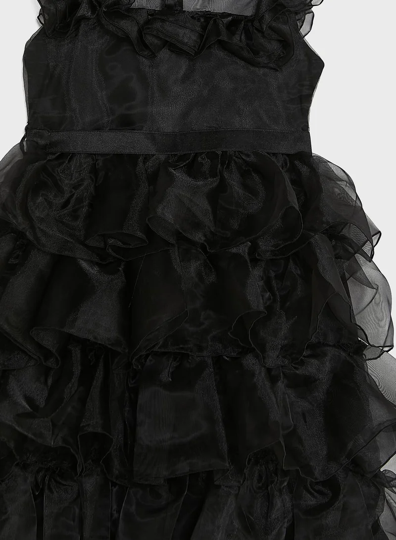 Little Golden Apple Kids Little Ruffle Detailed Dress
