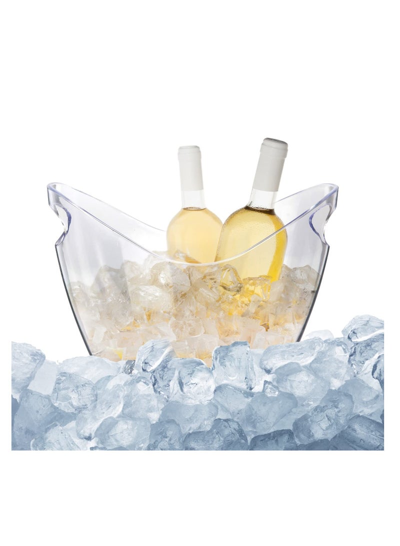 SYOSI Ice Bucket Wine Bucket，Clear Acrylic 4 Liter Plastic Tub for Drinks and Parties, Food Grade, Perfect for Wine, Champagne or Beer Bottles - Image 4