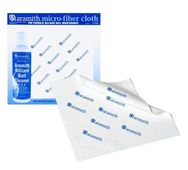 Aramith Bundle of 3 Items Billiard Ball Cleaner, Billiard Ball Restorer 8.4 fl.oz. Bottles Microfibre Cloth - Image 2