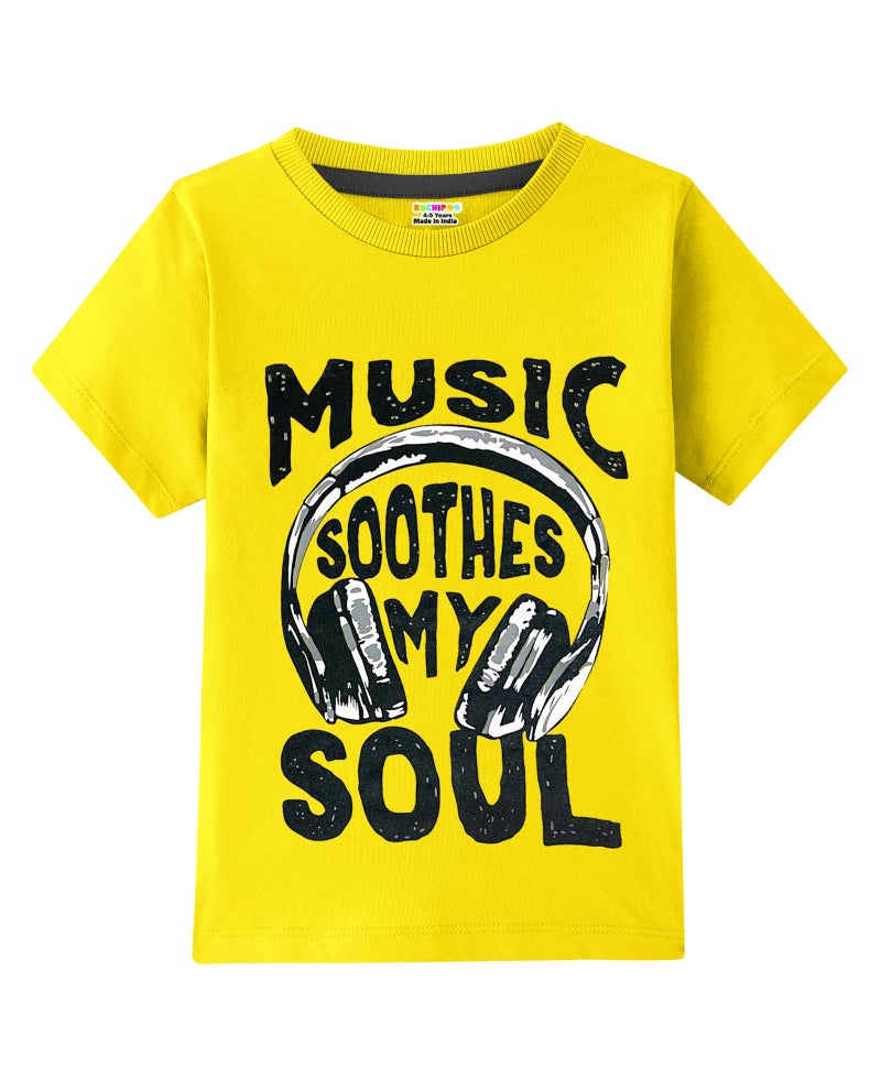 Kuchipoo Boys Regular Fit Half Sleeves Cotton T-Shirts (KUC-TSHRT-461, 4-5 Years, Multi-Colored) - Image 5