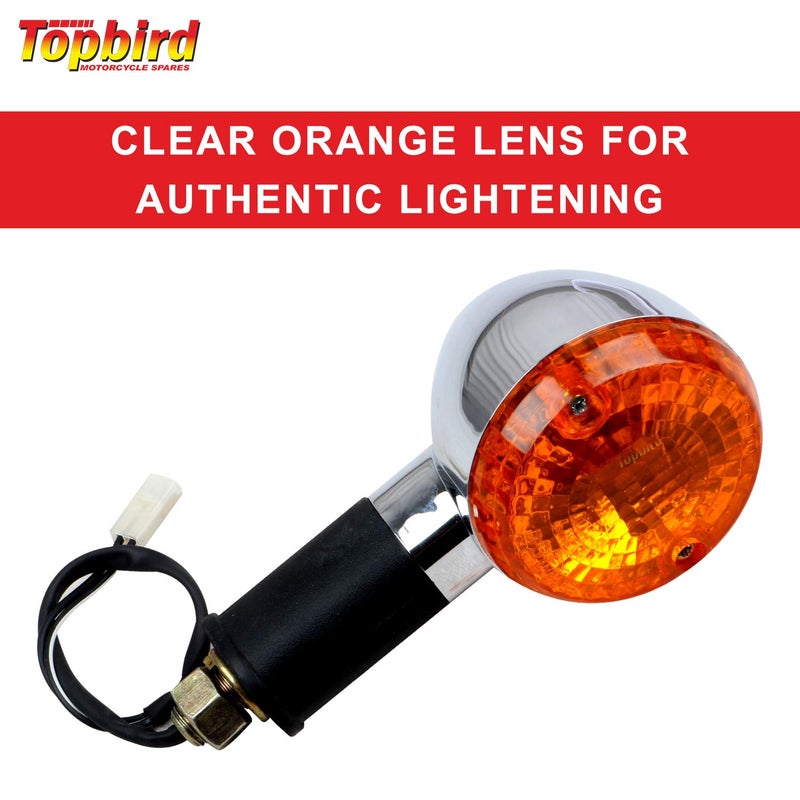 TOPBIRD EXRSIB2 Front Rear Round Turn Signal Side Indicator, - Image 5