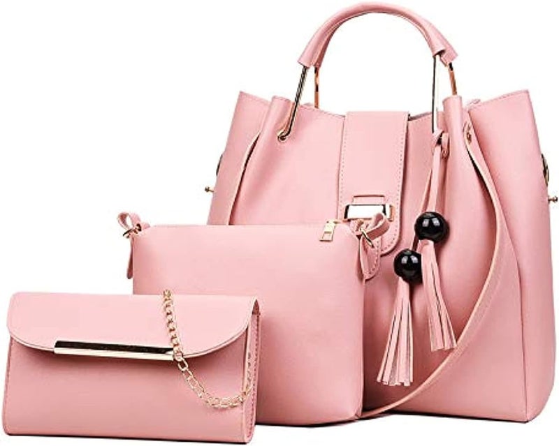 N/P Womens Purse and Handbag Bag Set Handle Shoulder Bag - Image 1