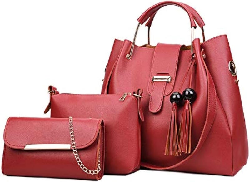 N/P Womens Purse and Handbag Bag Set Handle Shoulder Bag - Image 5