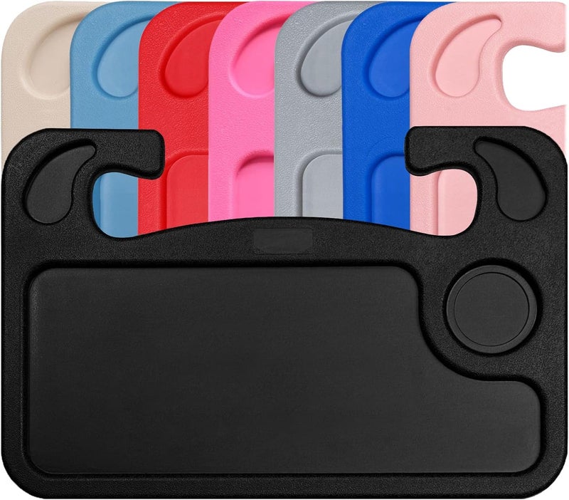 lebogner Steering Wheel Desk Tray for Eating, Laptops - Hooks Onto Most Vehicle Steering Wheels, Road Trip Accessory, Car Table - Image 1