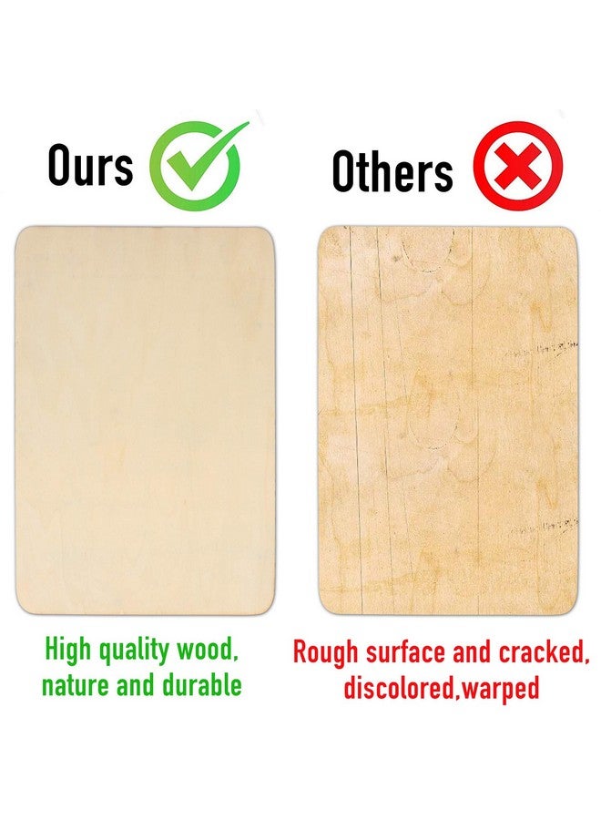 Rainmae 10 Pack Wood Sheets Premium Natural Unfinished Wood Board Thin Wooden Pieces For Painting Carving Craft Project Or School Project (300X200X1.5Mm)  - Image 4
