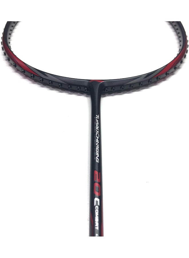 Li-Ning Unisex Adult Turbo Charging 20 Combat Racket - Black/Red, One Size - Image 2