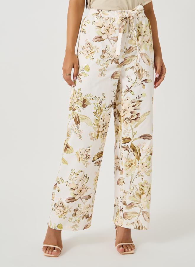 Styli Styli Printed Long Sleeve Shirt with Wide Leg Pants Co-Ords - Image 5