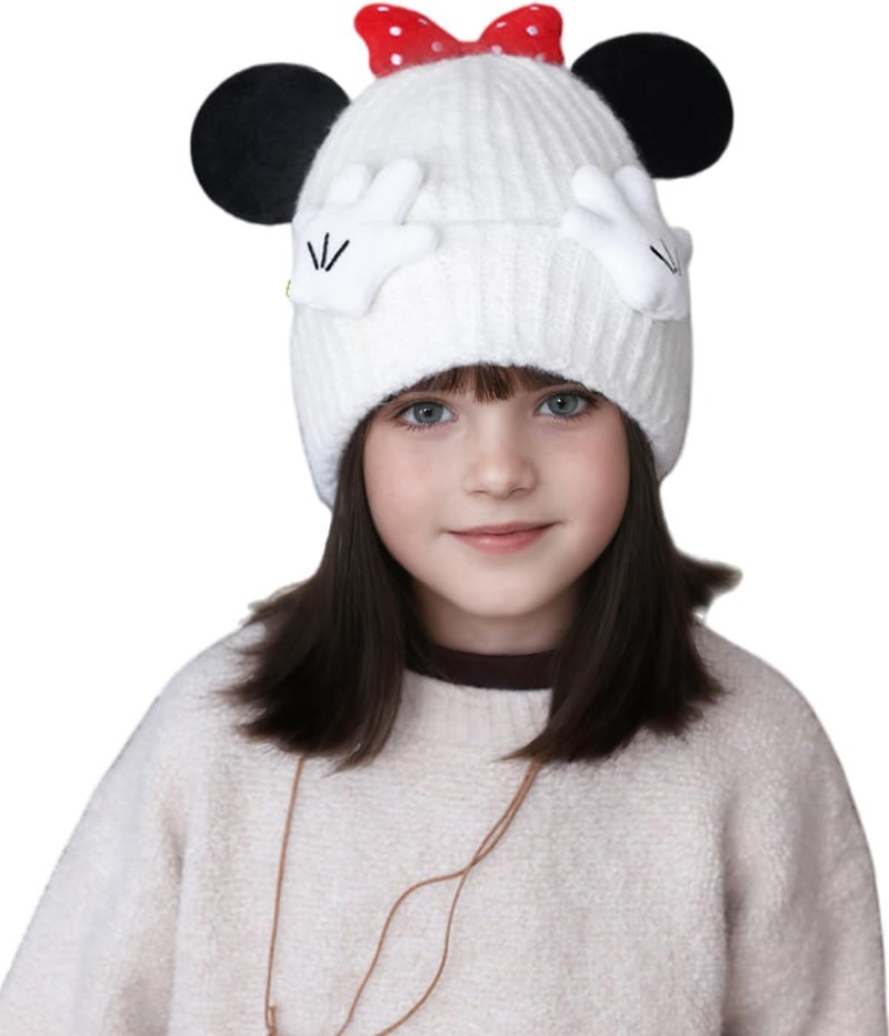 leomoste Baby Beanie Hat Cute Antlers Reindeer Crochet Knitted Hat Winter Warm Cap for Toddler Boys Girls - Image 3